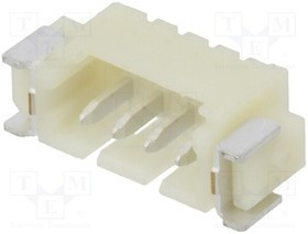 125SHA04TRSMT, Гнездо; провод-плата; "папа"; 1,25мм; PIN: 4; SMT; 250В; 1А; луженые