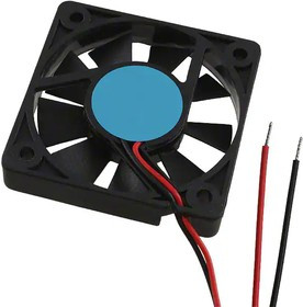 OD5210-12HB, DC Fans DC Fan, 52x52x10mm, 12VDC, 12CFM, 0.14A, 36dBA, 6000RPM, Dual Ball, Lead Wires