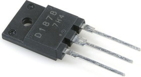 2SD1878, Биполярный транзистор, NPN, 1500 В, 5 А, 60 Вт