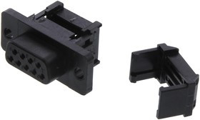 L117DEFRB09S, D SUB CONN, RCPT, DE, 9POS, IDC/IDT