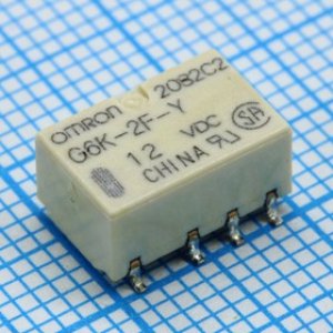 G6K2FYTR12DC, Signal Relay 12VDC 1A DPDT(10x7.8x5.2)mm SMD G6K2FYTR12DC, Signal Relay 12VDC 1A DPDT(10x7.8x5.2)mm SMD