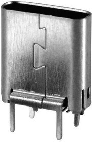 KUSBVX-SMT3-CS-B30TRC, USB Connectors VERT USB Type C Sckt SMT Long Pin 30u Ca