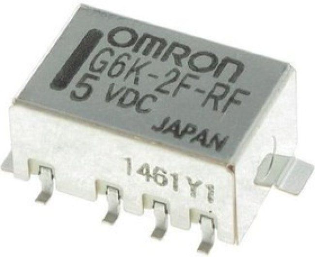 G6K2FRFTDC12, Signal Relay 12VDC 1A DPDT(10.7x8.6x5.4)mm SMD