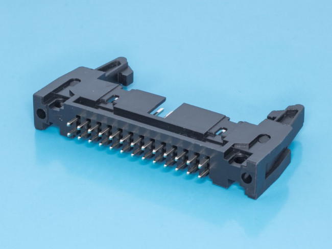 SCM-26, Разъем IDC 2х13 вилка на плату, шаг 2.54мм, с защелками SCM-26, Разъем IDC 2х13 вилка на плату, шаг 2.54мм, с защелками