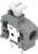 PCB terminal, 1 pole, pitch 5 mm, AWG 24-16, 17.5 A, push-in cage clamp, gray, 235-401/331-000