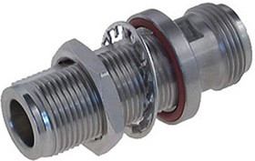 34_N-50-0-51/193_NE, RF Adapters - In Series N jack(f) to N jack(f) bulkhead