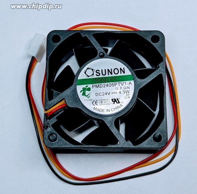 Вентилятор Sunon PMD2406PTV1-A DC 24V 4.3W 60x25 3pin