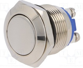 V19-10-N, Переключатель антивандальный, 1, SPST-NO, 2A/36ВDC, IP65, 19мм