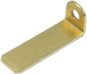 Клемма вилка, 6,3x0,8дл20x"O"d2, латунь, угловая 90 градусов