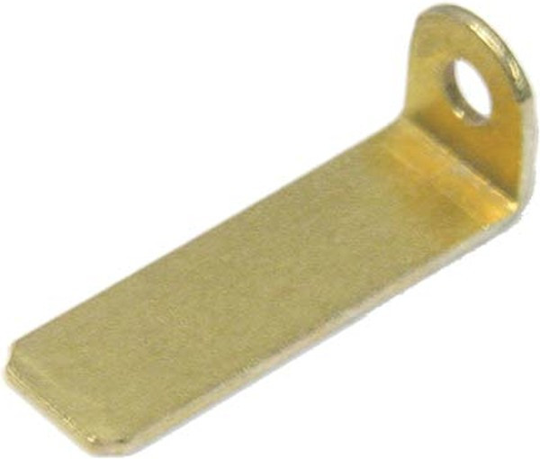 Клемма вилка, 6,3x0,8дл20x"O"d2, латунь, угловая 90 градусов