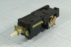 Переключатель кнопочный TV, 220В, 5.0А+реле12В, ON-OFF, контакты 6C+2C, KDC-A04-7J