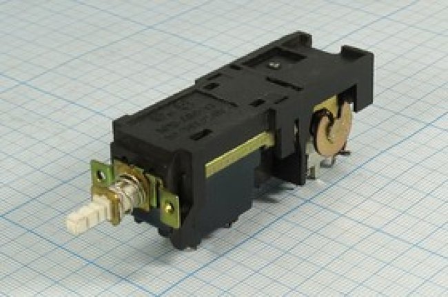 Переключатель кнопочный TV, 220В, 5.0А+реле12В, ON-OFF, контакты 6C+2C, KDC-A04-7J