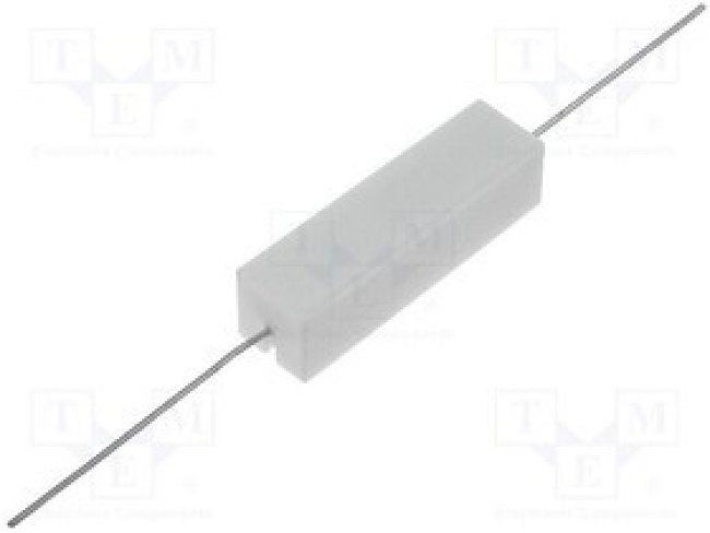 CRL7W-27R, Резистор: проволочный, керамический, THT, 27Ом, 7Вт, ±5%