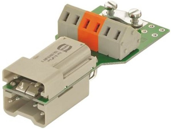 09120062695, Heavy Duty Power Connector Insert, 10A, Male, HAN Brid Series, 6 Contacts 09120062695, Heavy Duty Power Connector Insert, 10A, Male, HAN Brid Series, 6 Contacts