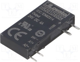 HR201DS024, Реле: полупроводниковое, Uупр: 24ВDC, 4А, 3-28ВDC, панелька