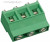 DG950-03 (EK950V-03P), Клеммник 3-контактный, 9.52мм