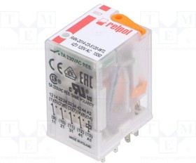 R4N2014235120WTL, Реле: электромагнитное, 4PDT, Uобмотки: 120ВAC, 6A/250ВAC, IP40