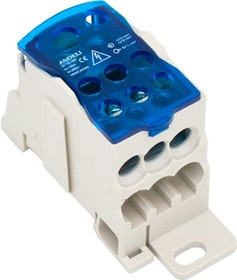 Распределительный блок на DIN-рейку РБ-160 1П 160А (1х70+1x16/6x16) Распределительный блок на DIN-рейку РБ-160 1П 160А (1х70+1x16/6x16)