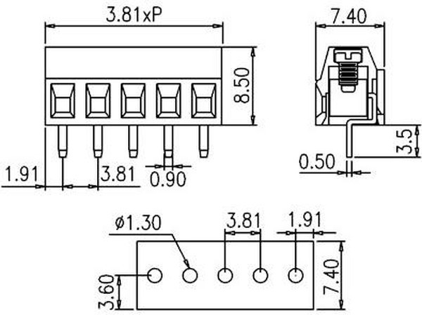 EK381V-03P, Клеммник