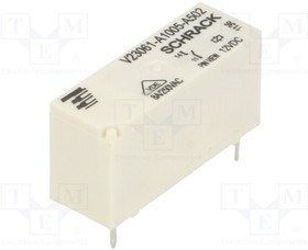 V23061A1005A502, Реле электромагнитное, SPST-NO, Uобмотки 12ВDC, 8A/240ВAC, 8А