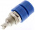 930166102, Blue Female Banana Socket, 4 mm Connector, Solder Termination, 32A, 30 V ac, 60V dc, Tin