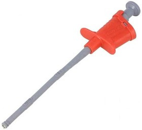 SKPS6780NI-RT, Щуп-зажим, "крокодил", 6А, красный, Покрытие: никелированные, 4мм