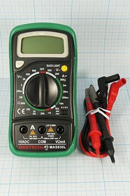 Мультиметр цифровой MAS830L; приб мультиметр\цифр\MAS830L\ подсветка\MASTECH