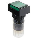 P16LMT2-1abKG, Кнопка без фиксации (5A 250VAC), LED подсветка 24VDC