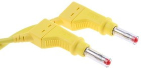 66.9407-050-24, Test lead, 32A, 600V, Yellow, 50cm Lead Length 66.9407-050-24, Test lead, 32A, 600V, Yellow, 50cm Lead Length