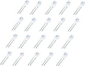 48120-20G1, Набор светодиодов 20шт., зеленый, широкий угол 48120-20G1, Набор светодиодов 20шт., зеленый, широкий угол