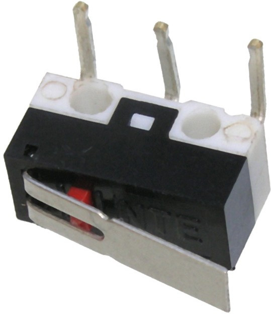 DM1-01C-30, Микропереключатель с лапкой, угловой (125В 1А)