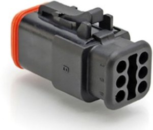 AT06-6S-SR01BLK, Conn Housing PL 6 POS Crimp ST Cable Mount Black Automotive AT06-6S-SR01BLK, Conn Housing PL 6 POS Crimp ST Cable Mount Black Automotive