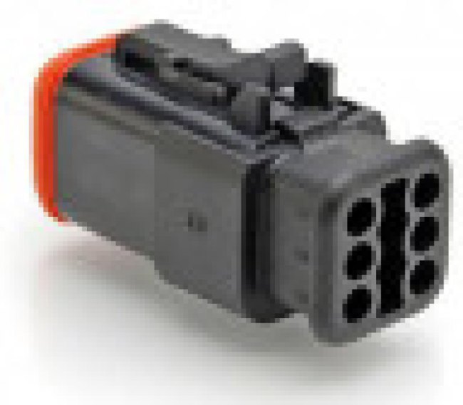 AT06-6S-SR01BLK, Conn Housing PL 6 POS Crimp ST Cable Mount Black Automotive AT06-6S-SR01BLK, Conn Housing PL 6 POS Crimp ST Cable Mount Black Automotive