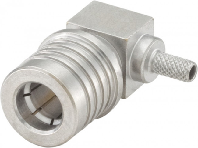 28S207-302N5, RF Connectors / Coaxial Connectors QMA Right Angle Plug
