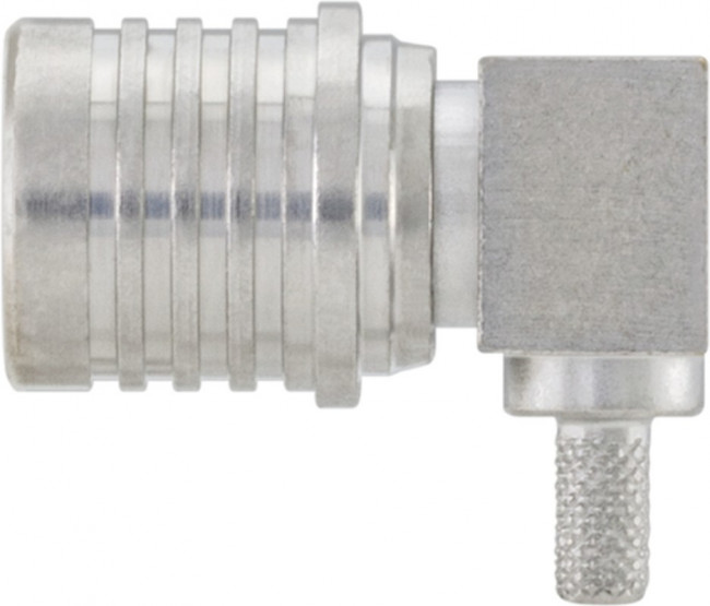 28S207-302N5, RF Connectors / Coaxial Connectors QMA Right Angle Plug
