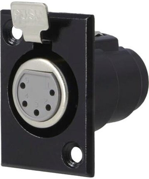 FC6171, Аудио разъем XLR, 5 контакт(-ов), Гнездо, Монтаж в Панель, Корпус из Металла