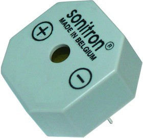 SMAT-13-P7.5, 13 мм, Пьезоизлучатель без генератора