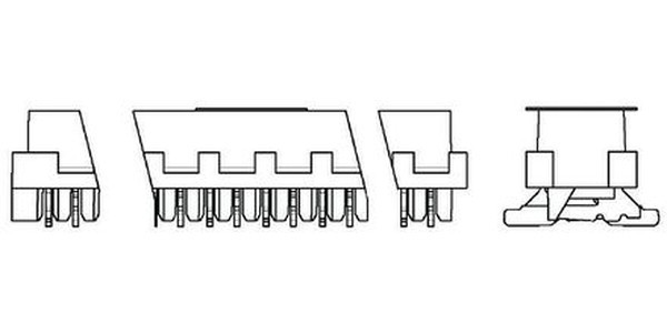 188275-4, Разъем типа плата-плата, 1.27 мм, 4 контака, Гнездо, Серия Micro-MaTch, Поверхностный Монтаж 188275-4, Разъем типа плата-плата, 1.27 мм, 4 контака, Гнездо, Серия Micro-MaTch, Поверхностный Монтаж