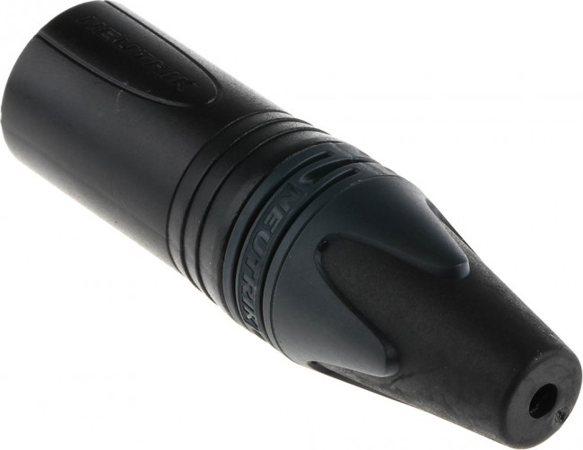 Neutrik NC3MXX-B кабельный разъем XLR male черненый корпус, золоченые контакты
