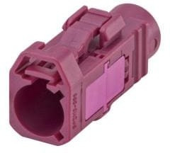 59Z113-000D, RF Connector Accessories Plastic housing Jack Straight D BViolet