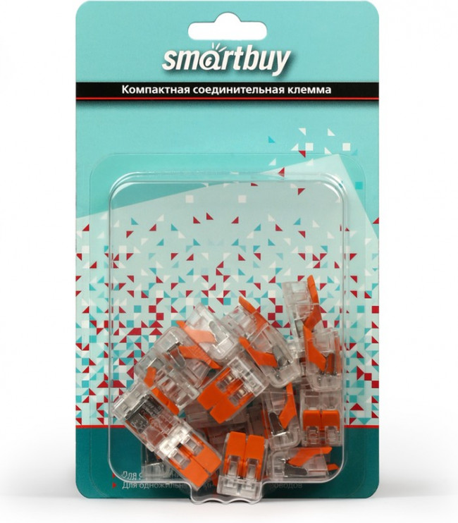 Компактная соединительная клемма 2-х проводная с рычажками, 25 шт. (SBE-ccwcc-2-rp)