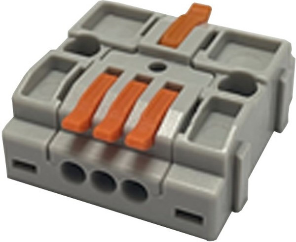 СМК 6413, Зажим-клемма , 3 контакта, 24 А, 450 В, корпус PA66
