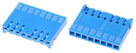 65240-008LF, Conn Housing RCP 8 POS 2.54mm Crimp ST Cable Mount Blue Bag