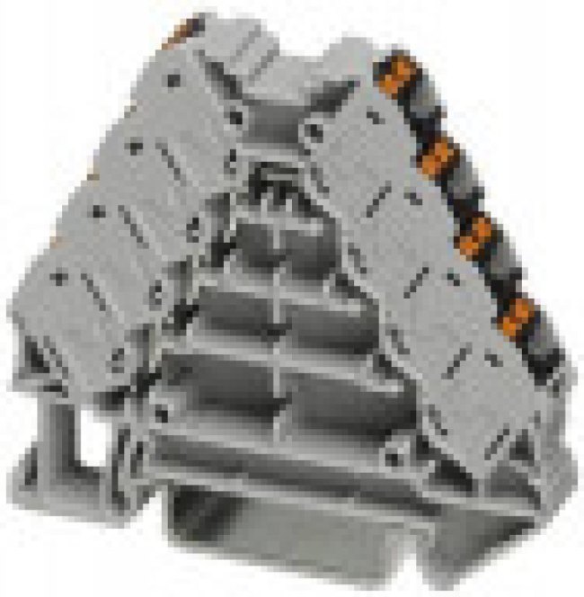 3270125, PTRV 4-PV /BK Series Grey DIN Rail Terminal Block, 0.14 2.5mm², Push In Termination 3270125, PTRV 4-PV /BK Series Grey DIN Rail Terminal Block, 0.14 2.5mm², Push In Termination