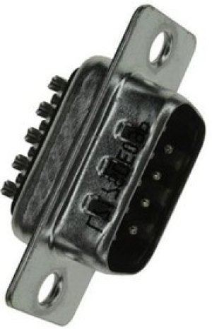 L717SDE09PC309, D SUB CONN, PLUG, DE, 9POS, SOLDER CUP