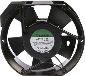 A2175-HBL-TC.GN, A2175 Series Axial Fan, 151 x 171 x 51mm, 203cfm, 36W, 220 a 240 V ac A2175-HBL-TC.GN, A2175 Series Axial Fan, 151 x 171 x 51mm, 203cfm, 36W, 220 a 240 V ac