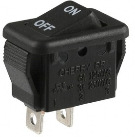 PRK22J5DBBNN, Rocker Switches SPST ON-OFF 6A "ON OFF