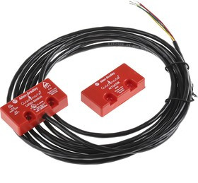 440N-Z2NRS1A, 440N Series Magnetic Non-Contact Safety Switch, Plastic Housing, 2NC, 3m Cable