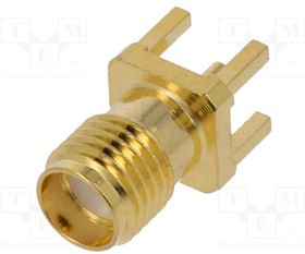 RF2-19A-T-00-50-G, Гнездо; SMA; "мама"; прямой; THT; на PCB; тефлон;
