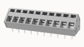 DG245-5.0-10P-11-00A(H), Нажимной безвинтовой клеммный блок на 10 контактов. Зажим типа зажимная клеть. Серия DG245-5.0 DG245-5.0-10P-11-00A(H), Нажимной безвинтовой клеммный блок на 10 контактов. Зажим типа зажимная клеть. Серия DG245-5.0